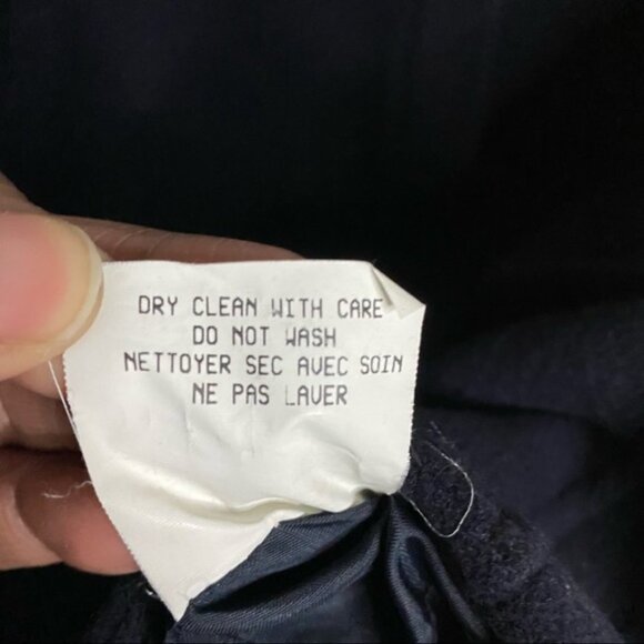 Studio Jax Women’s Navy Wool Blend Coat - Picture 5 of 8